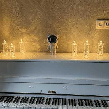 Auréa | Sichere Flame Glass Luxus-LED-Kerzen