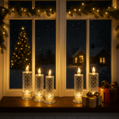 Auréa | Sichere Flame Glass Luxus-LED-Kerzen