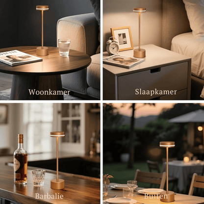 Aurea – Kabellose Tischlampe in Gold