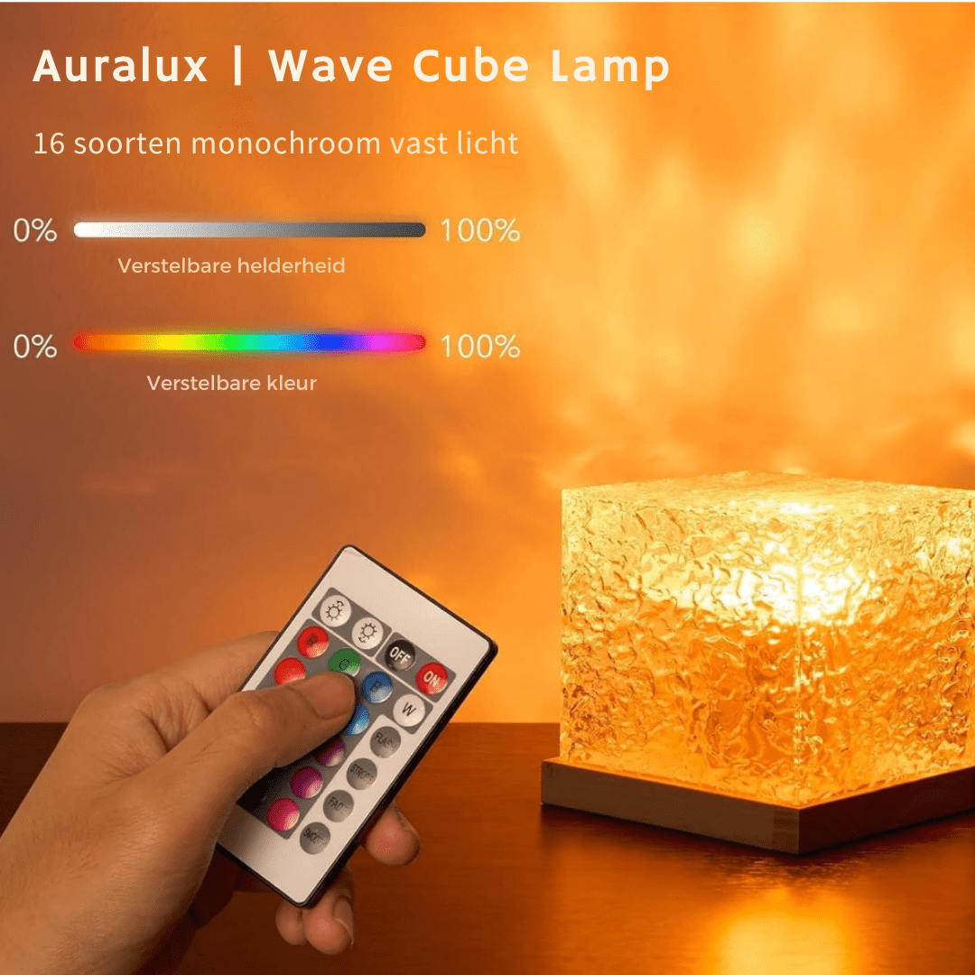 Auralux – Magische Wave Cube-Lampe