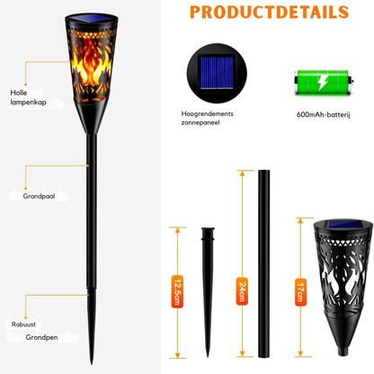 Flamara – Sichere Solar-Gartenfackeln