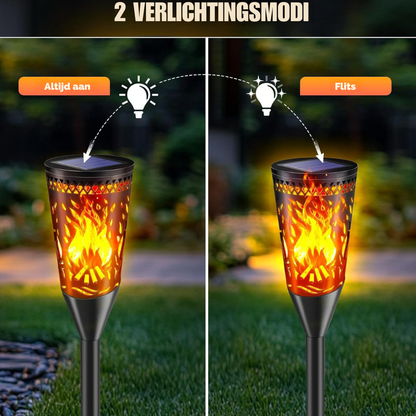 Flamara – Sichere Solar-Gartenfackeln