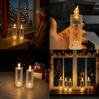 Auréa | Sichere Flame Glass Luxus-LED-Kerzen
