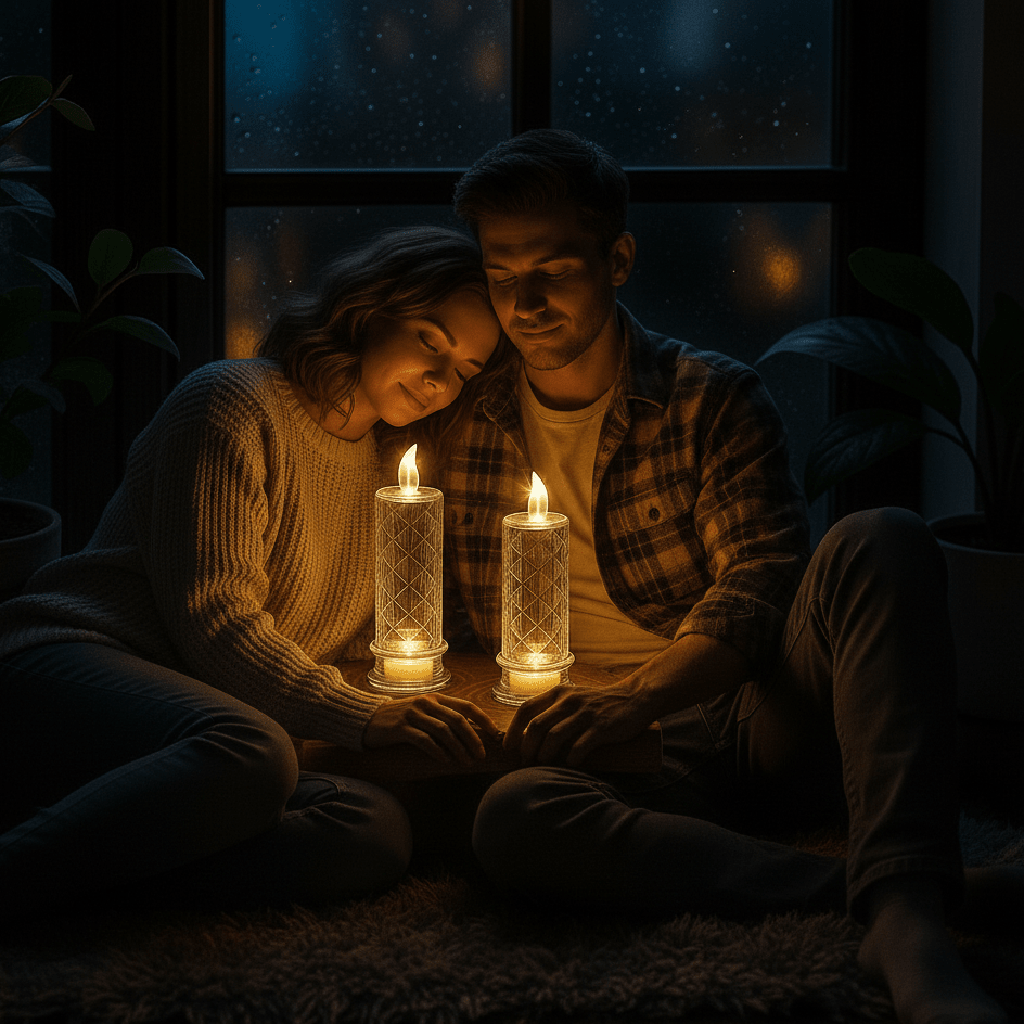 Auréa | Sichere Flame Glass Luxus-LED-Kerzen