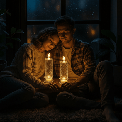 Auréa | Sichere Flame Glass Luxus-LED-Kerzen