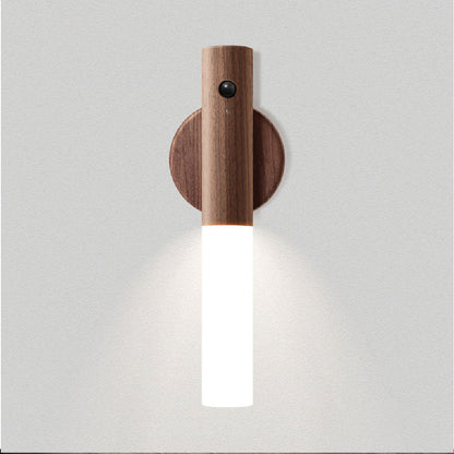 Alba | Kabellose Wandleuchte im warmen Holzdesign