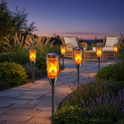 Flamara – Sichere Solar-Gartenfackeln