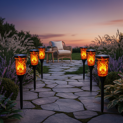 Flamara – Sichere Solar-Gartenfackeln
