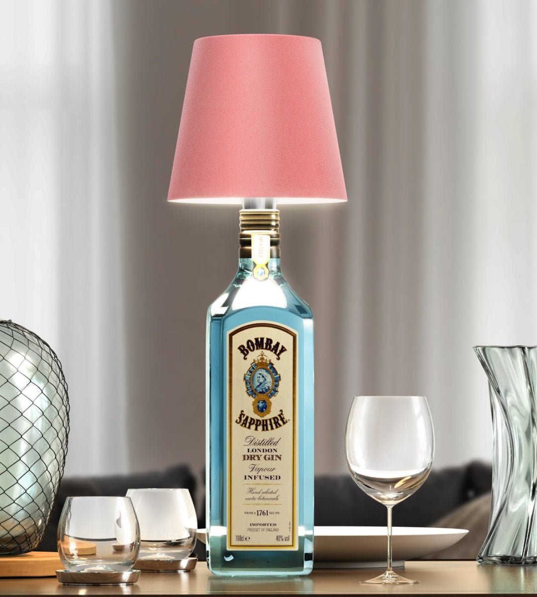 Lena – Kabellose Flaschenlampe mit Dimmer