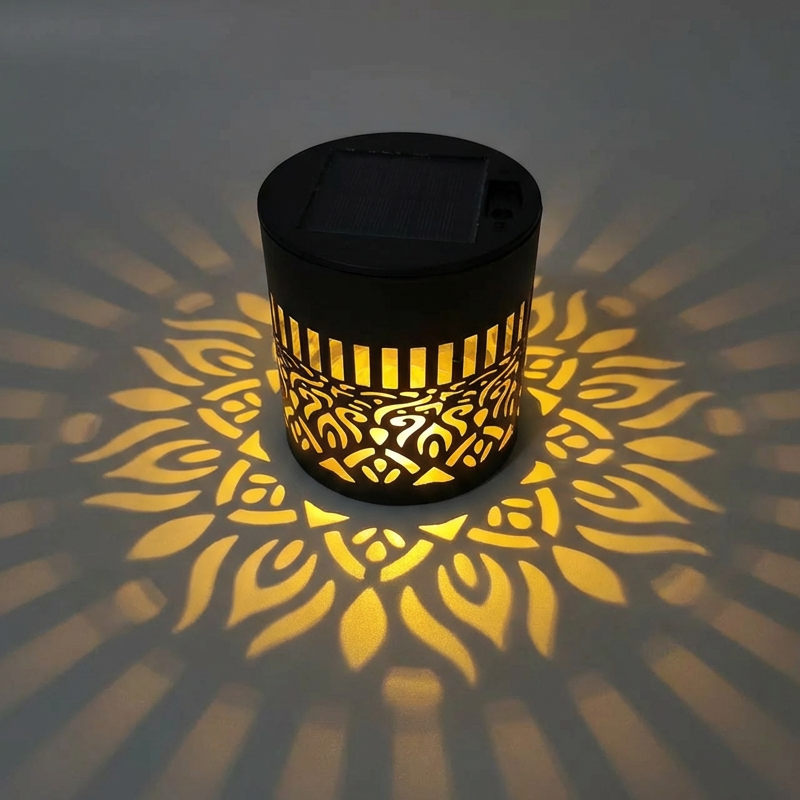 Solana Solarlampe mit Solarpanel und warmem Licht