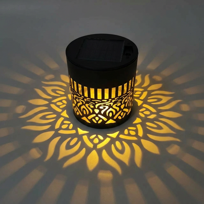 Solana Solarlampe mit Solarpanel und warmem Licht
