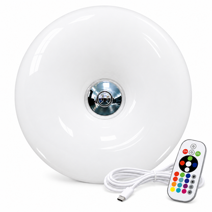 Dulce Donut-Tischlampe in Weiß mit RGB-Farbwechsel